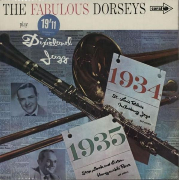 The Dorsey Brothers Orchestra : Dixieland Jazz (LP, Album, Mono, RE)