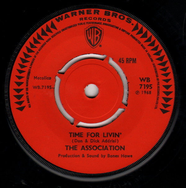 The Association (2) : Time For Livin'  /  Birthday Morning (7", Single)