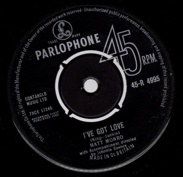 Matt Monro : One Day (7", Single, 4-P)