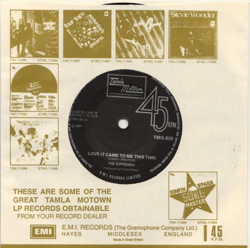 The Supremes : Your Wonderful Sweet, Sweet Love (7", Sol)