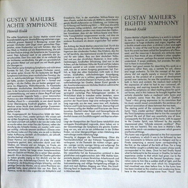 Gustav Mahler - Symphonie-Orchester Des Bayerischen Rundfunks, Rafael Kubelik : Symphonie Nr. 8 "Symphonie Der Tausend" · "Symphony Of A Thousand" / Symphonie Nr. 10: Adagio (2xLP, Comp)