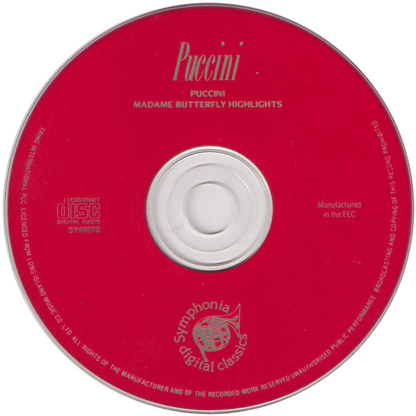 Giacomo Puccini : Madame Butterfly Highlights (CD)