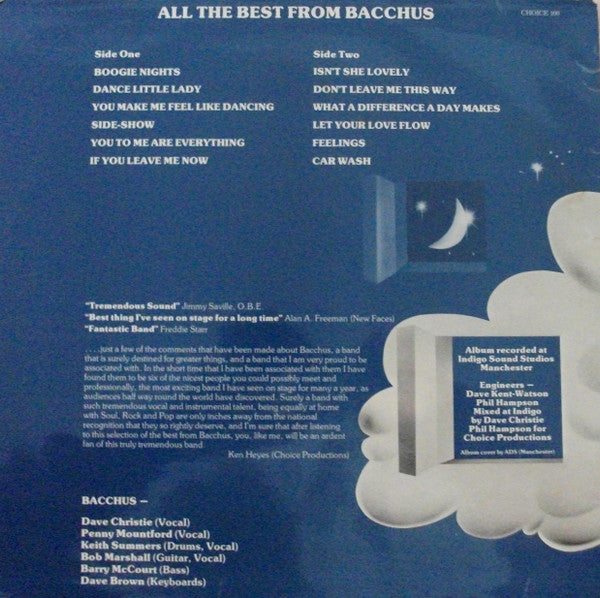 Bacchus (7) : All The Best From Bacchus (LP, Comp)