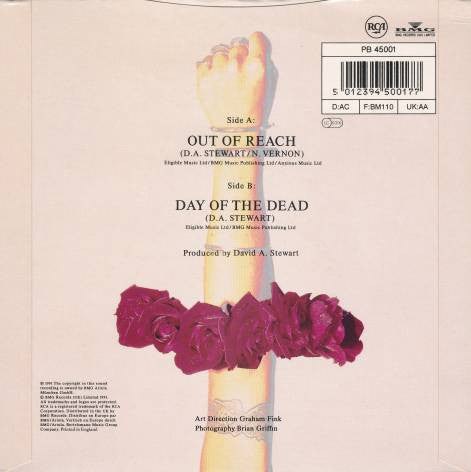 Dave Stewart And The Spiritual Cowboys : Out Of Reach (7", Single)