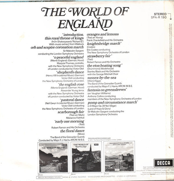 Various : The World Of England (LP, Comp)