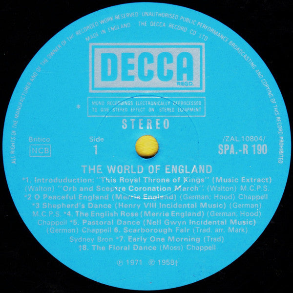Various : The World Of England (LP, Comp)
