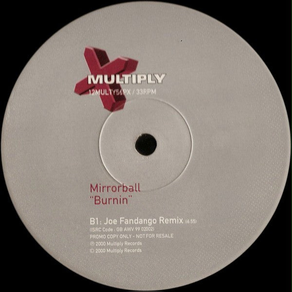 Mirrorball : Burnin (12", Promo)