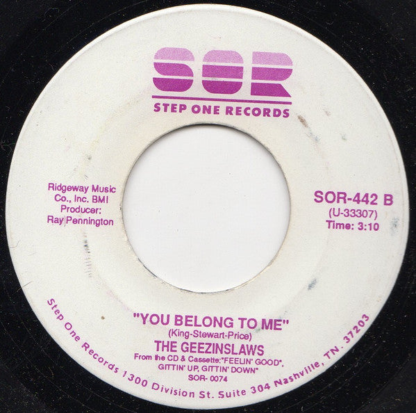 The Geezinslaws : Help, I'm White And I Can't Get Down (7")