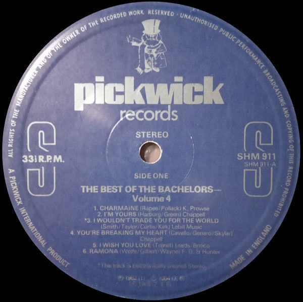 The Bachelors : The Best Of The Bachelors Vol.4 (LP, Comp)