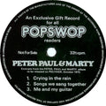 Peter Paul And Marty : Crying In The Rain / Songs We Sang Together / Me And My Guitar (Flexi, 7", S/Sided, Promo)