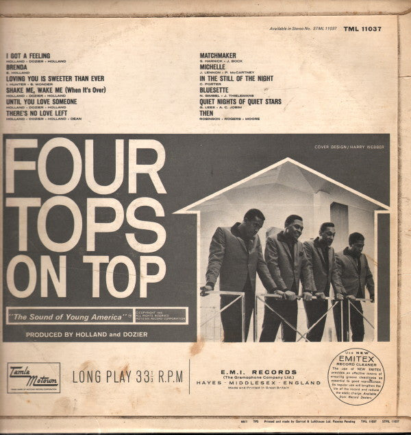 Four Tops : Four Tops On Top (LP, Album, Mono)