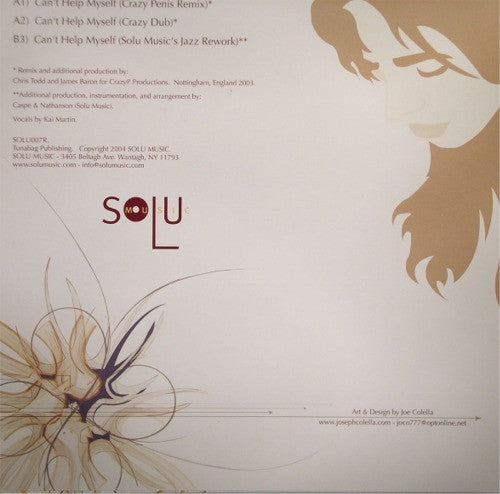 Solu Music Featuring Kai Martin : Can't Help Myself (Remixes) (12")