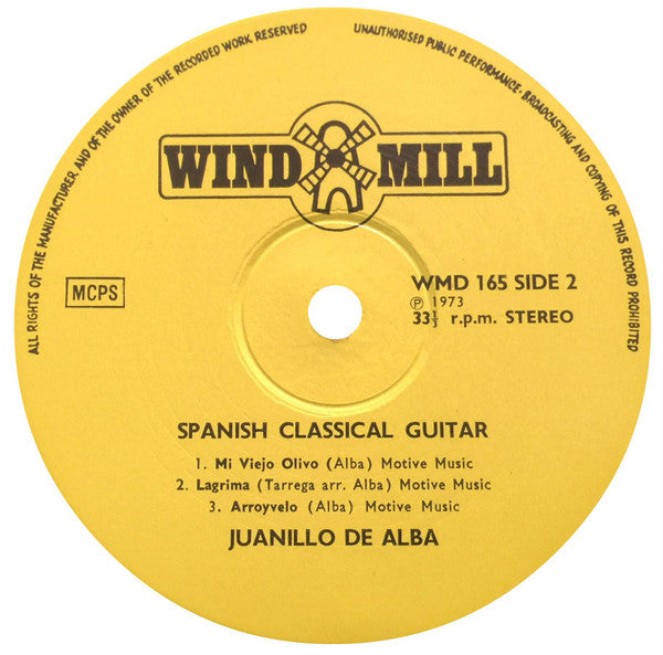 Juanillo De Alba : Spanish Classical Guitar (LP, Album)