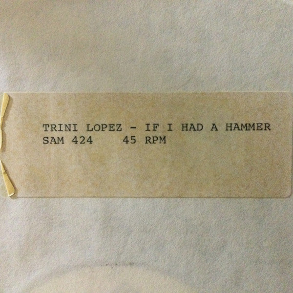 Trini Lopez : If I Had A Hammer (12", Promo, W/Lbl)