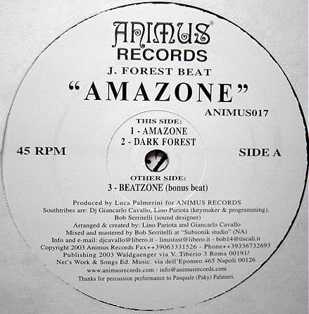 J. Forest Beat : Amazone (12")