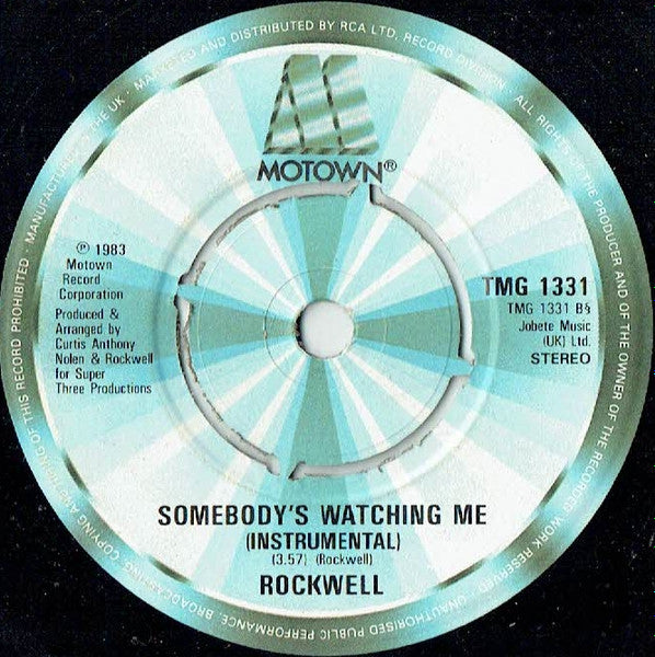 Rockwell : Somebody's Watching Me (7", Kno)