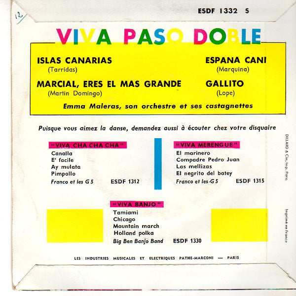 Emma Maleras : Viva Paso Doble (7", EP)