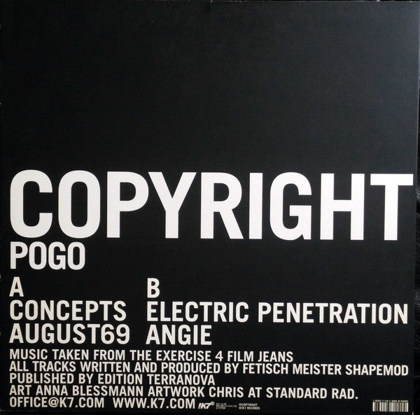 Copyright (6) : Pogo (12", EP, Ltd)