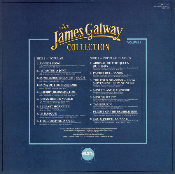 James Galway : The James Galway Collection - Volume 1 (LP, Comp)