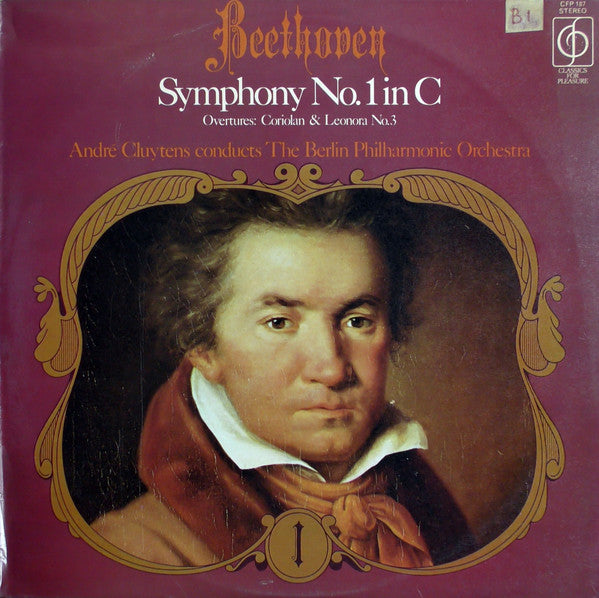 Ludwig van Beethoven / André Cluytens Conducts Berliner Philharmoniker : Symphony No.1 In C / Overtures: Coriolan & Leonora No.3 (LP, Comp)