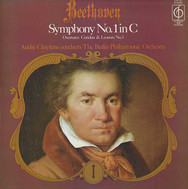 Ludwig van Beethoven / André Cluytens Conducts Berliner Philharmoniker : Symphony No.1 In C / Overtures: Coriolan & Leonora No.3 (LP, Comp)