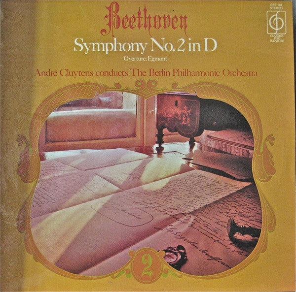 Ludwig van Beethoven, André Cluytens Conducts Berliner Philharmoniker : Symphony No.2 In D/Overture: Egmont (LP, Album, RE)