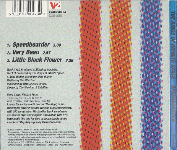 The Kings Of Infinite Space : Speedboarder (CD, Single)
