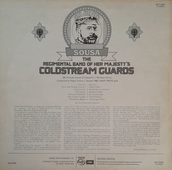 John Philip Sousa, Coldstream Guards : The Coldstream Guards Salute To Sousa (LP, Album)