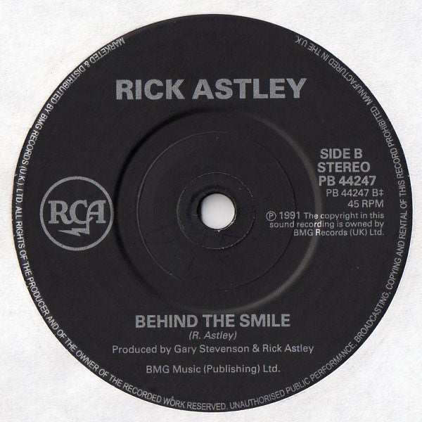 Rick Astley : Cry For Help (7", Single, Pap)