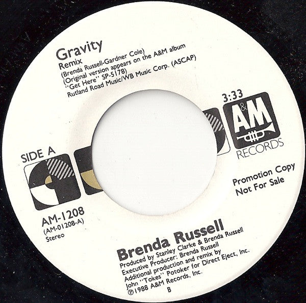 Brenda Russell (2) : Gravity (7", Single, Promo)