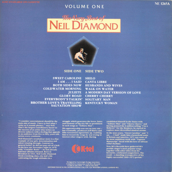 Neil Diamond : The Very Best Of Neil Diamond (Volume One) (LP, Comp)
