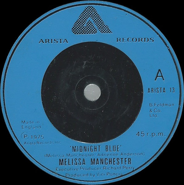 Melissa Manchester : Midnight Blue (7")