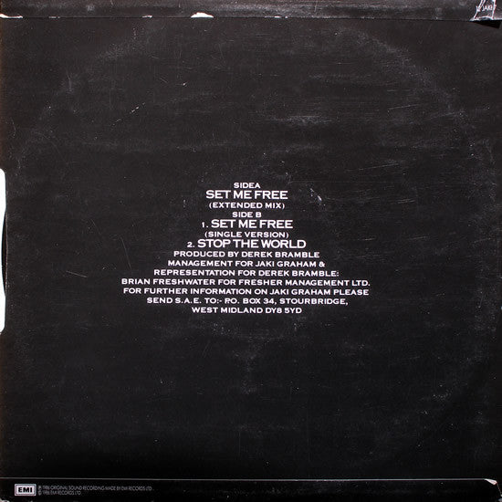 Jaki Graham : Set Me Free (12", Single)