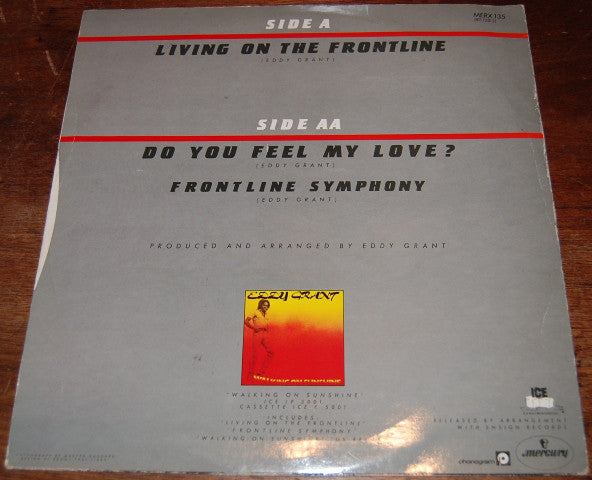 Eddy Grant : Living On The Frontline / Do You Feel My Love? (12", Single, RE)