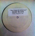 Basic Black : Don't Make Me Fall In Love (12", S/Sided, RE, W/Lbl, Sti)