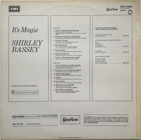 Shirley Bassey : It's Magic (LP, Comp)
