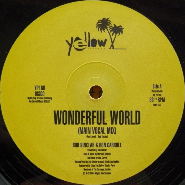 Bob Sinclar : Wonderful World (Part 1) (12")