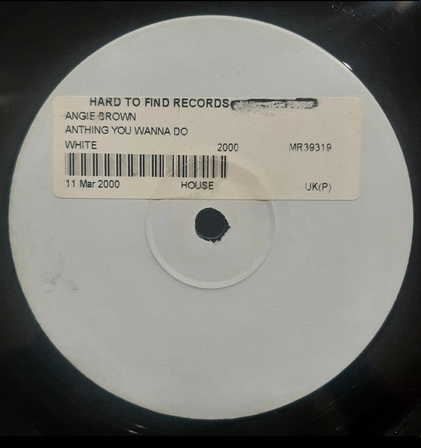 Angie Brown : Anything You Wanna Do (12", W/Lbl)