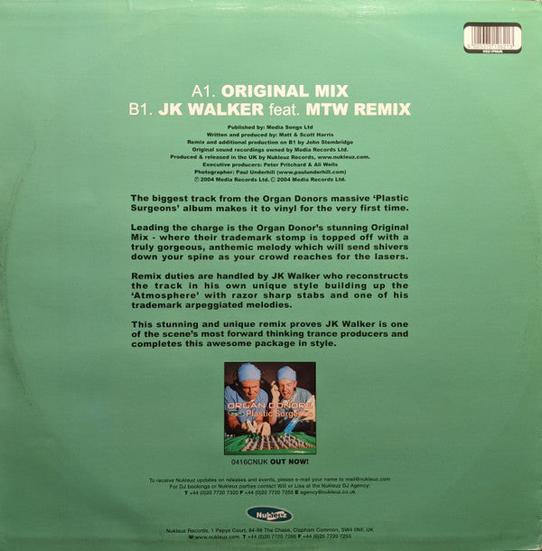 Organ Donors : Mental Atmosphere (12")