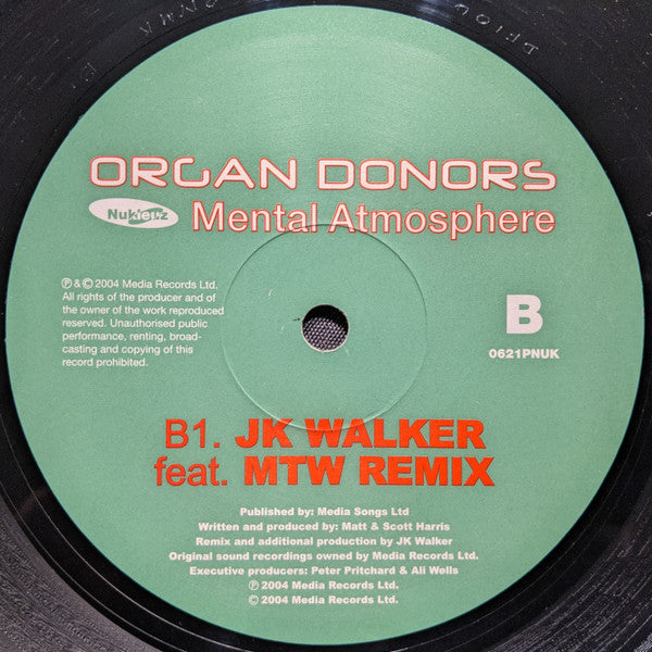 Organ Donors : Mental Atmosphere (12")