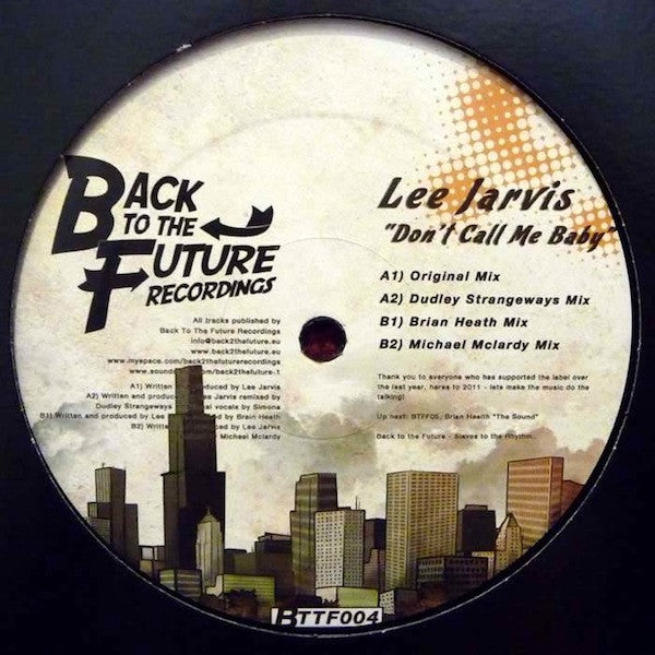 Lee Jarvis : Don't Call Me Baby (12")