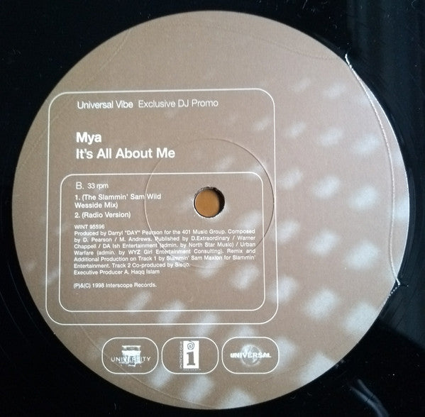 Mya : It's All About Me (12", Promo)