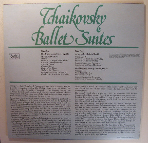 Pyotr Ilyich Tchaikovsky, London Symphony Orchestra : Ballet Suites (LP, Comp)