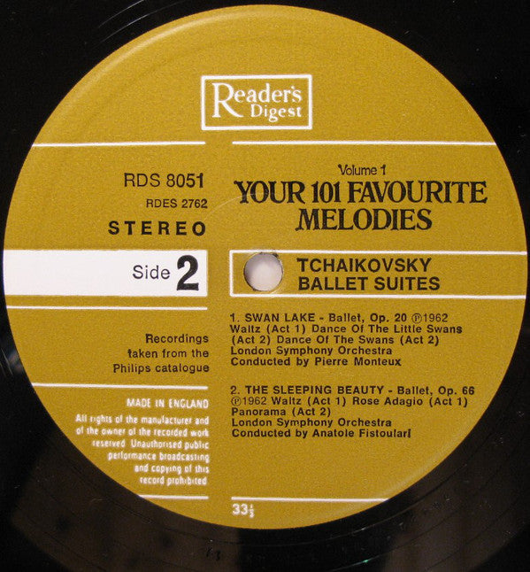 Pyotr Ilyich Tchaikovsky, London Symphony Orchestra : Ballet Suites (LP, Comp)
