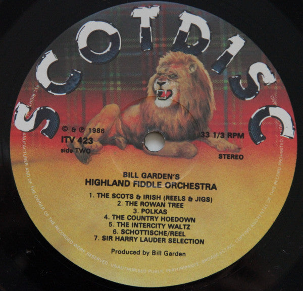 Bill Garden's Highland Fiddle Orchestra, David Smith (87) : Bill Garden's Highland Fiddle Orchestra (LP)