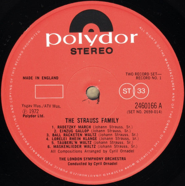 London Symphony Orchestra : The Strauss Family (2xLP)
