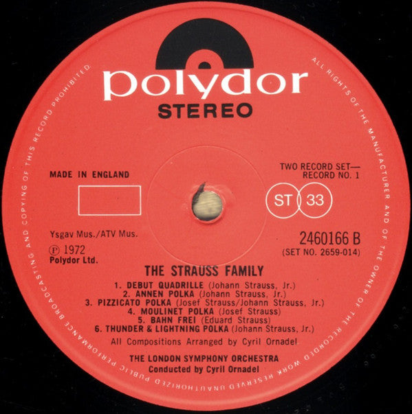 London Symphony Orchestra : The Strauss Family (2xLP)