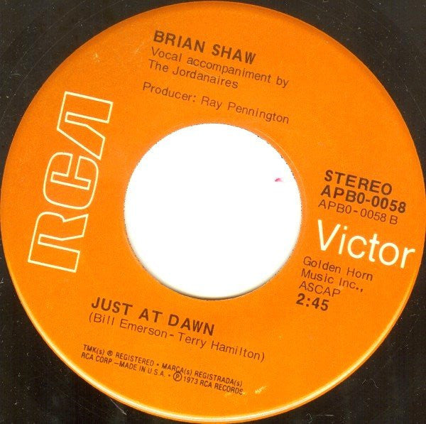Brian Shaw (2) : The Devil Is A Woman (7", Single)
