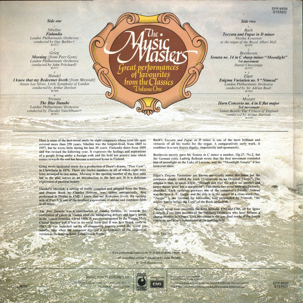 Various : The Music Masters - Volume One (LP, Comp)