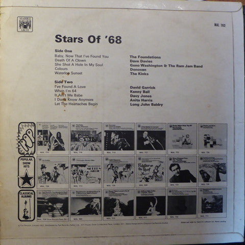 Various : Stars Of '68 (LP, Comp, Mono)